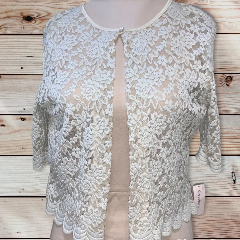 DressBarn 2 piece set dress sleeveless cardigan floral Lace NWT 8 M Bundle Deal - Picture 6 of 14